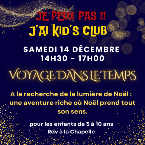 Flyer Kids Club 20241214 Noël Petit