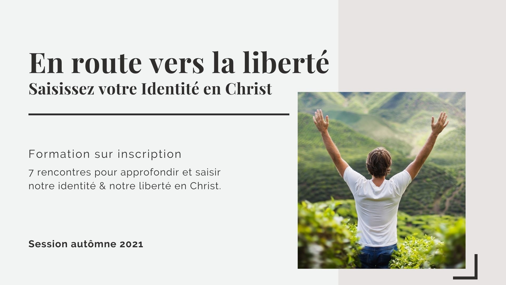 En route vers la libert Identit en Christ